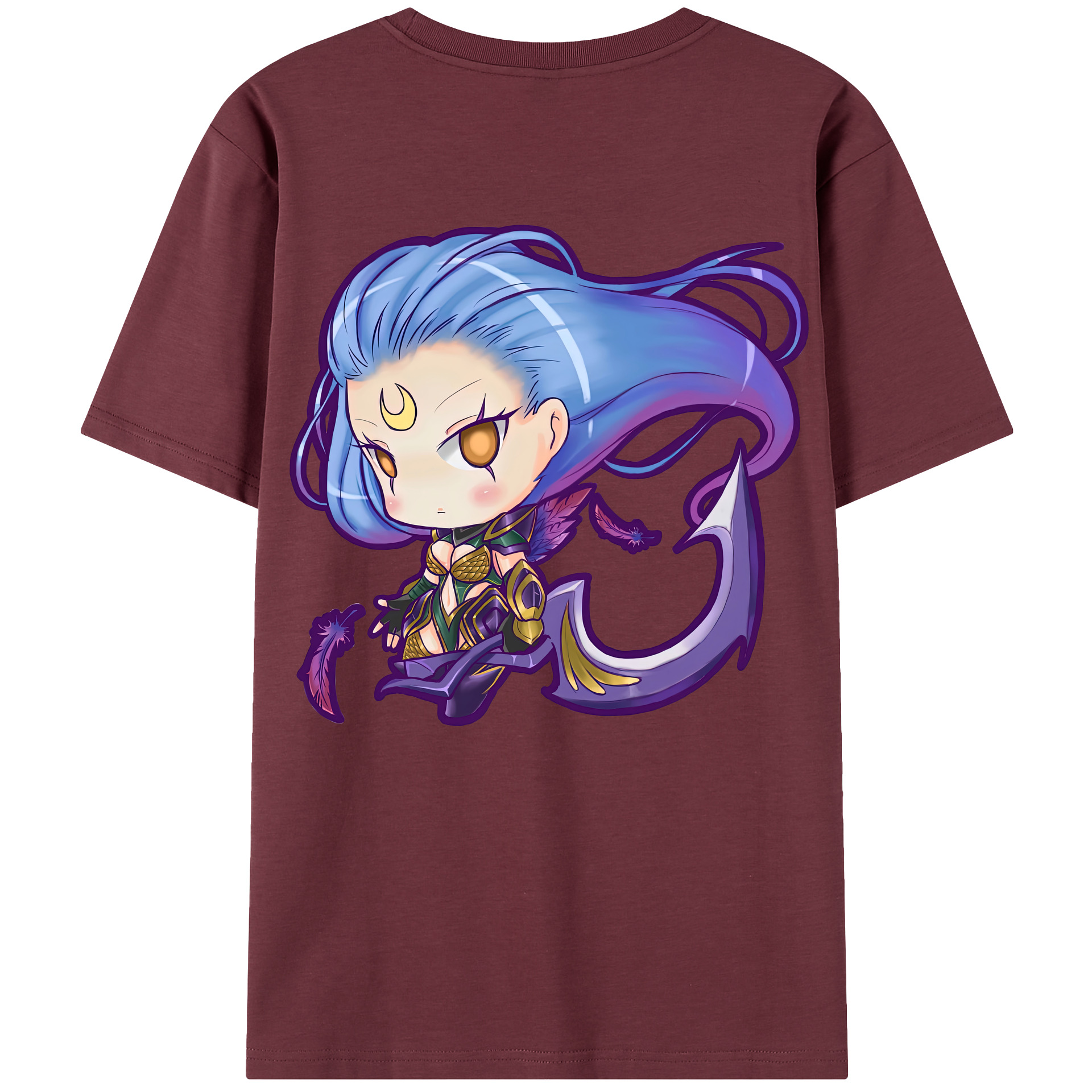 リーグ・オブ・レジェンド League of Legends LOL 綿100％半袖Tシャツ（背面プリント）